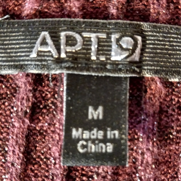 Metallic Burgundy Sweater Duster - Picture 4 of 6